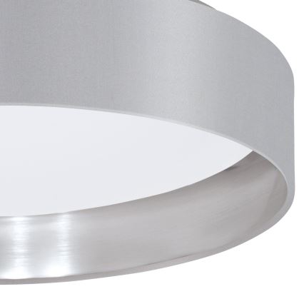 Eglo 31623 - MASERLO LED Ceiling Light, 16 W, 230 V, 3000 K, Ø 40.5 cm, gray/silver