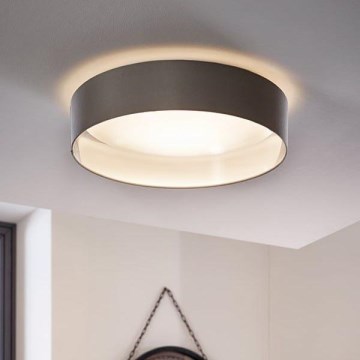 Eglo 31623 - MASERLO LED Ceiling Light, 16 W, 230 V, 3000 K, Ø 40.5 cm, gray/silver