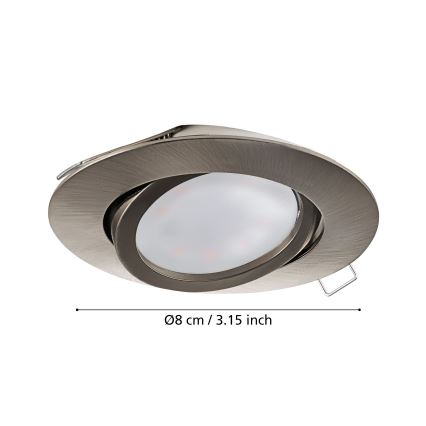 Eglo - Set of 3 LED Recessed Downlights TEDO 1xGU10-LED/5W/230V
