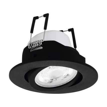 Eglo 31695 - LED RGBW Dimmable recessed light SALICETO-Z LED/4,7W/230V 2700-6500K black