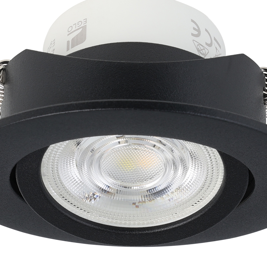 Eglo 31695 - LED RGBW Dimmable recessed light SALICETO-Z LED/4,7W/230V 2700-6500K black
