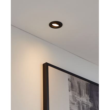 Eglo 31695 - LED RGBW Dimmable recessed light SALICETO-Z LED/4,7W/230V 2700-6500K black