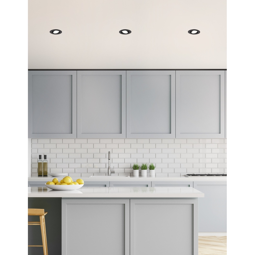Eglo 31695 - LED RGBW Dimmable recessed light SALICETO-Z LED/4,7W/230V 2700-6500K black