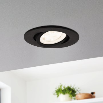 Eglo 31695 - LED RGBW Dimmable recessed light SALICETO-Z LED/4,7W/230V 2700-6500K black