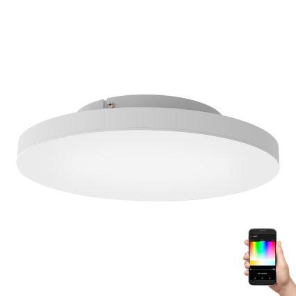 Eglo 31728 - LED RGBW Dimmable ceiling light TURCONA-Z LED/22,4W/230V 2700-6500K white