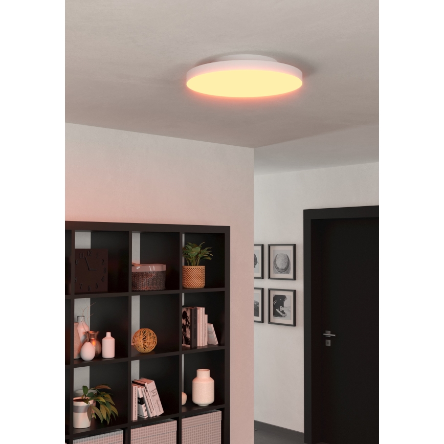 Eglo 31728 - LED RGBW Dimmable ceiling light TURCONA-Z LED/22,4W/230V 2700-6500K white