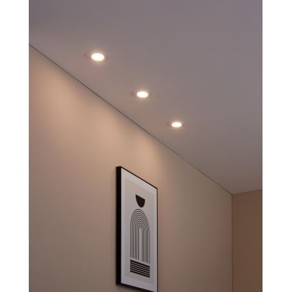 Eglo 31741 - SET 3x LED Dimmable bathroom recessed light FUEVA-Z 1xLED/2,8W/230V 2700-6500K IP44 white