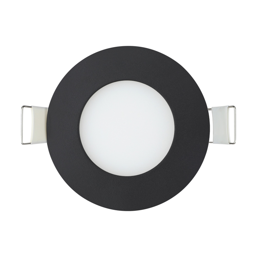 Eglo 31743 - Set of 3 Dimmable LED Bathroom Recessed Downlights FUEVA-Z LED/2.8W/230V 2700-6500 K IP44 Black Ø 8.5 cm