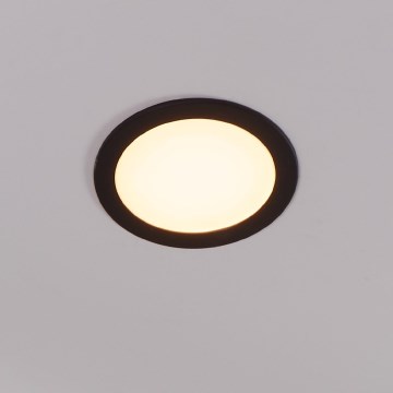 Eglo 31744 - LED Dimmable bathroom recessed light FUEVA-Z LED/10,5W/230V 2700-6500K IP44 black