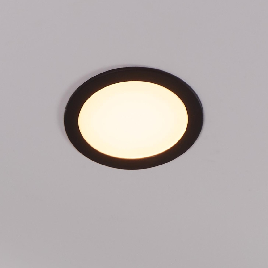 Eglo 31744 - LED Dimmable bathroom recessed light FUEVA-Z LED/10,5W/230V 2700-6500K IP44 black