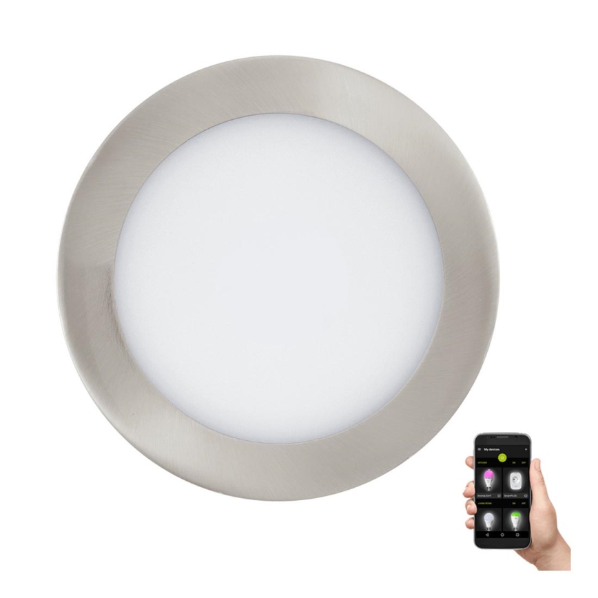 Eglo 31746 - LED Dimmable bathroom recessed light FUEVA-Z LED/10,5W/230V 2700-6500K IP44 chrome