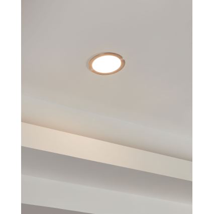 Eglo 31746 - LED Dimmable bathroom recessed light FUEVA-Z LED/10,5W/230V 2700-6500K IP44 chrome
