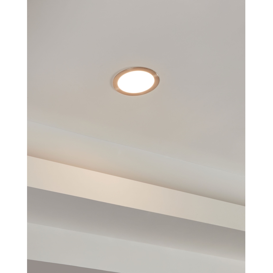 Eglo 31746 - LED Dimmable bathroom recessed light FUEVA-Z LED/10,5W/230V 2700-6500K IP44 chrome