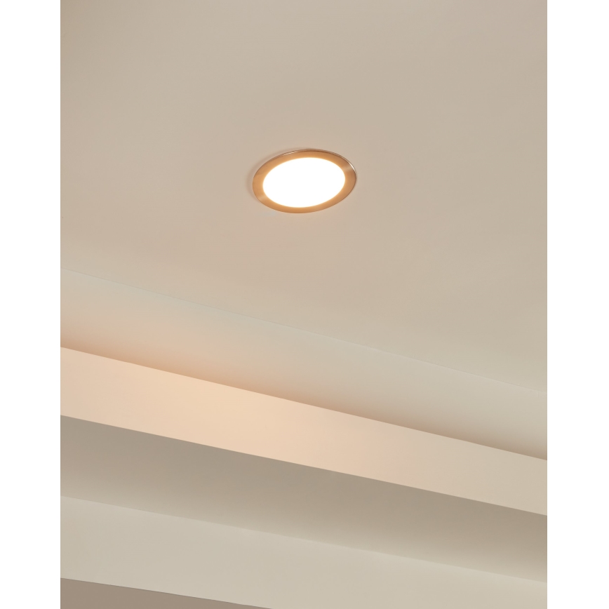 Eglo 31746 - LED Dimmable bathroom recessed light FUEVA-Z LED/10,5W/230V 2700-6500K IP44 chrome