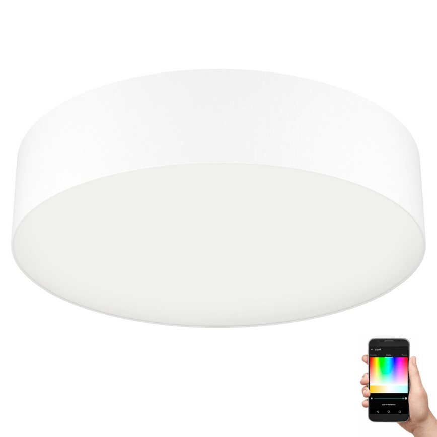 Eglo 31766 - LED RGBW Dimmable ceiling light ROMAO-Z LED/35W/230V 2700-6500K Ø 57 cm white