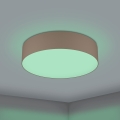Eglo 31767 - Dimmable LED RGBW ceiling light ROMAO-Z LED/35W/230V 2700-6500K Ø 57 cm taupe