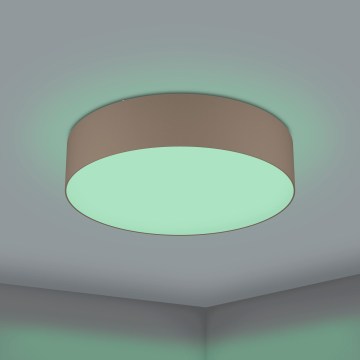 Eglo 31767 - Dimmable LED RGBW ceiling light ROMAO-Z LED/35W/230V 2700-6500K Ø 57 cm taupe