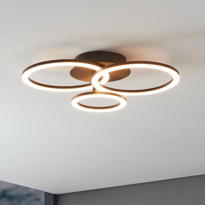 Eglo 31771 - LED Dimmable ceiling light PARRAPOS-Z LED/33W/230V 3000-6500K black