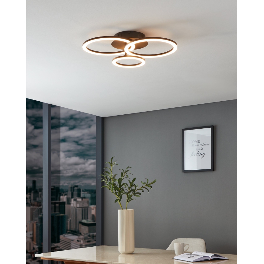 Eglo 31771 - LED Dimmable ceiling light PARRAPOS-Z LED/33W/230V 3000-6500K black