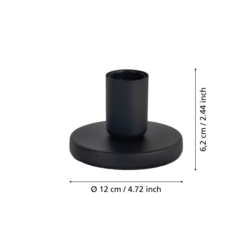 Eglo - Lamp base 1xE27/40W/230V black