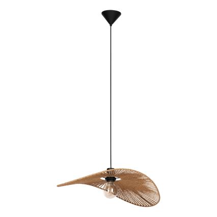 Eglo - Pendant light on cable 1xE27/42W/230V 56 cm brown/black