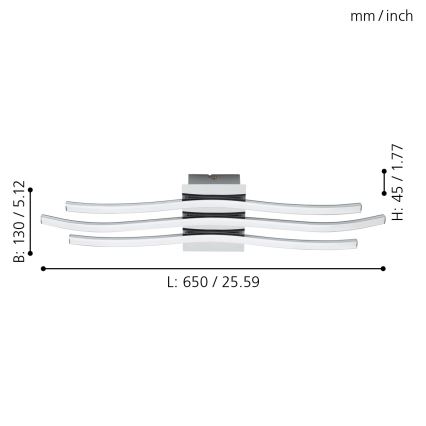 Eglo - LED ceiling light  LED/26W/230V