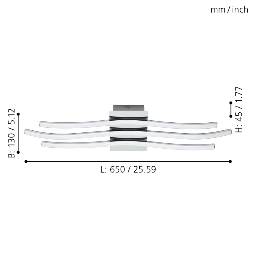 Eglo - LED ceiling light  LED/26W/230V