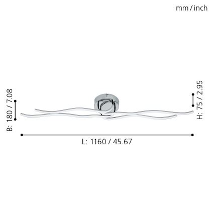 Eglo - LED ceiling light  LED/40W/230V