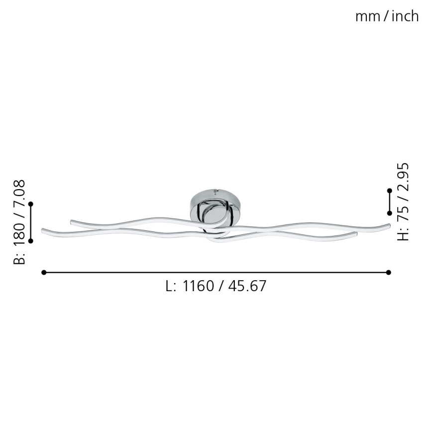 Eglo - LED ceiling light  LED/40W/230V