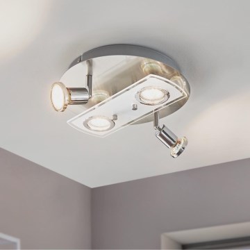 Eglo 32001 - LED ceiling light PAWEDO 1 4xGU10-LED/3W/230V