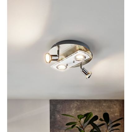 Eglo 32001 - LED ceiling light PAWEDO 1 4xGU10-LED/3W/230V