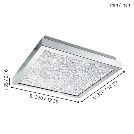 Eglo - LED ceiling light  LED/16W/230V