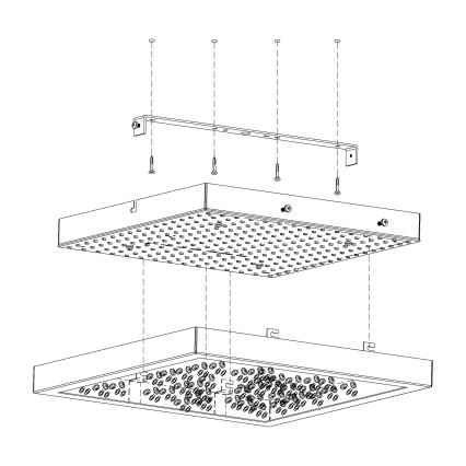 Eglo - LED ceiling light  LED/16W/230V