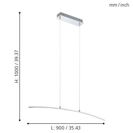 Eglo - LED chandelier LED/14W/230V