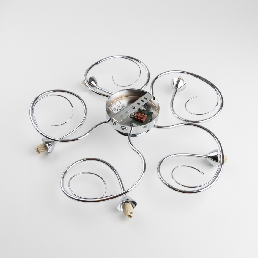 Eglo 32103 - Flush-mounted chandelier VELAGO 5xG9/33W/230V polished chrome