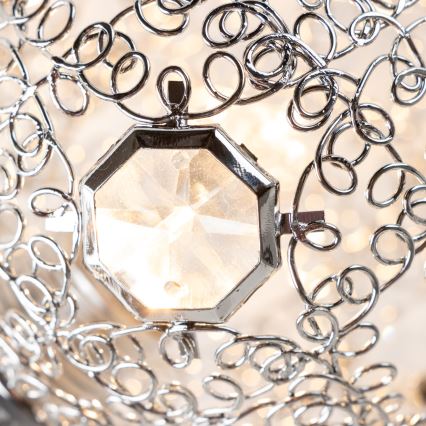 Eglo 32103 - LED Semi-flush Chandelier VELAGO 5xG9/33W/230V Polished Chrome