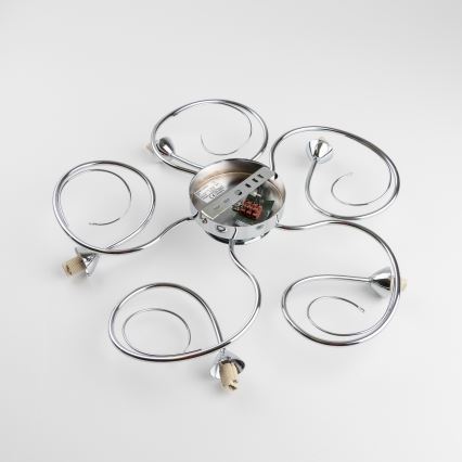 Eglo 32103 - LED Semi-flush Chandelier VELAGO 5xG9/33W/230V Polished Chrome
