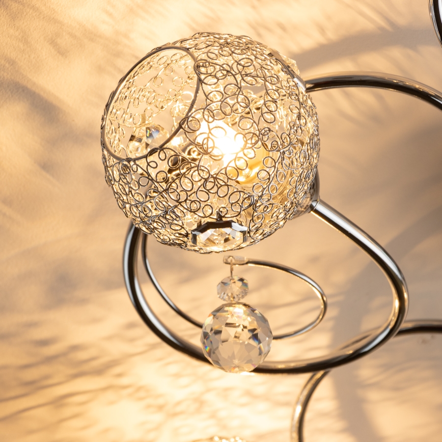 Eglo 32103 - VELAGO LED surface-mounted chandelier 5xG9/33W/230V polished chrome