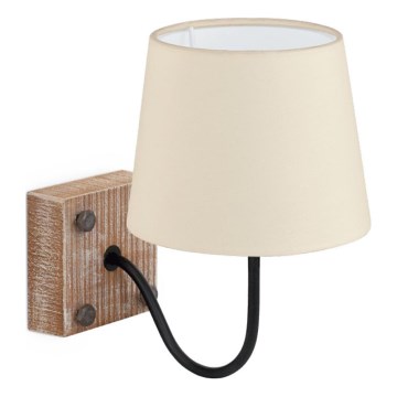 Eglo 32248 - Wall light 1xE14/40W/230V brown/beige