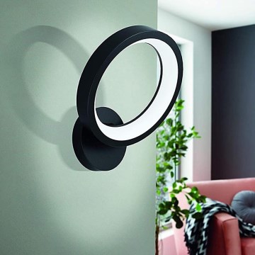 Eglo 32325 - LED RGBW Dimmable wall light MARGHERA-C LED/16W/230V 2700-6500K black