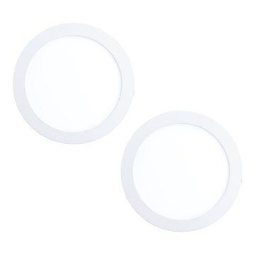 Eglo 32387 - SET OF 2 LED Recessed Ceiling Lights FUEVA LED/15,5W/230V