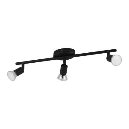 Eglo - LED Spotlight 3xGU10/2,8W/230V 3000K black