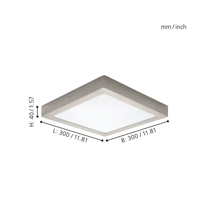 Eglo 32446 - LED ceiling light FUEVA 1 LED/24W/230V