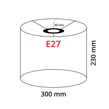 Eglo 32492 - Universal lampshade TUNJA E27 d. 30 cm black/copper