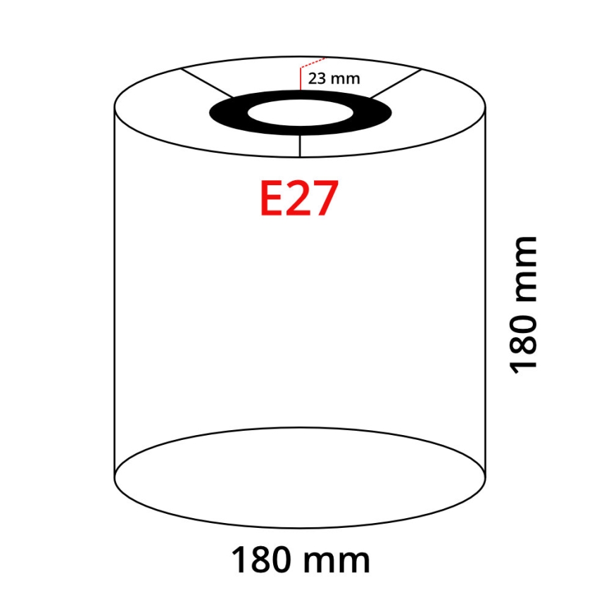 Eglo 32496 - Universal lampshade TUNJA E27 d. 18 cm brown