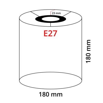 Eglo 32497 - Universal lampshade TUNJA E27 d. 18 cm black/copper