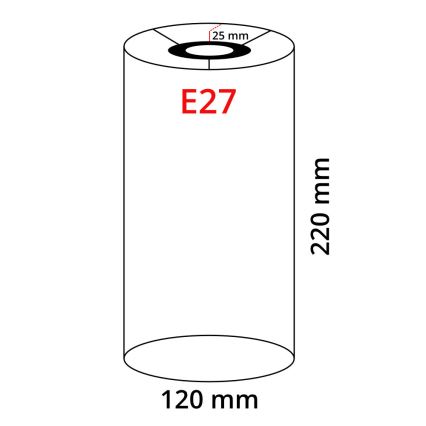 Eglo 32498 - Universal TUNJA E27 Lampshade, 12 cm diameter, White