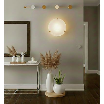 Eglo 32601 - SALOME LED Ceiling Light LED/11W/230V Ø 30 cm Gold/Alabaster Glass