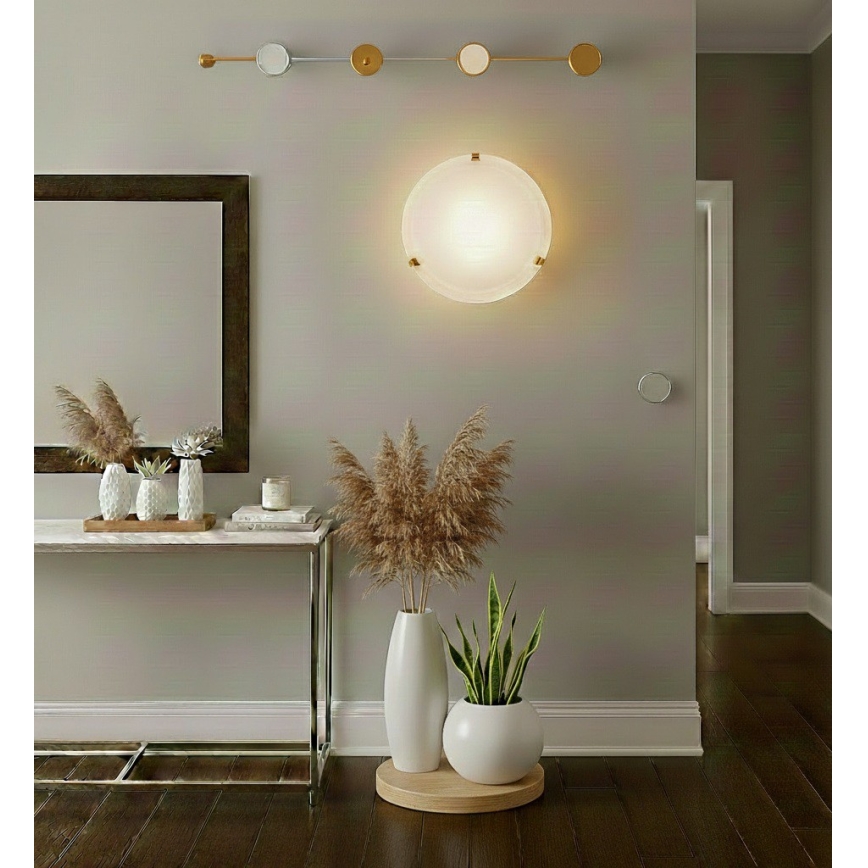 Eglo 32601 - SALOME LED Ceiling Light LED/11W/230V Ø 30 cm Gold/Alabaster Glass