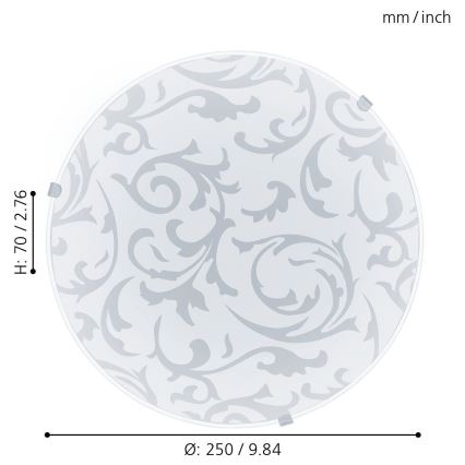 Eglo 32606 - MARS LED Ceiling Light, 11W/230V, Ø 25 cm